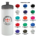 16 Oz. Sports White Plastic Water Bottle